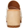 thumbnail image 3 of Madden Girl Womens Suzanne Faux Leather Block Heel Clogs, 3 of 3