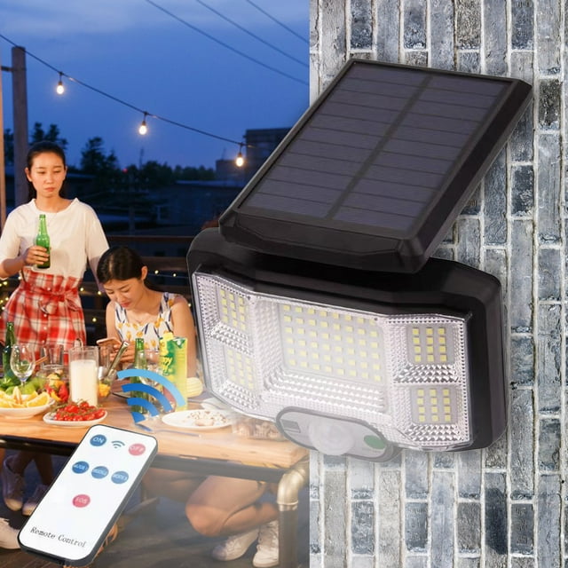 Black-Friday Motion Sensor Outdoor Lights IP65 Waterproof 96 LED with Remote Control 3 Modes for Wall Security