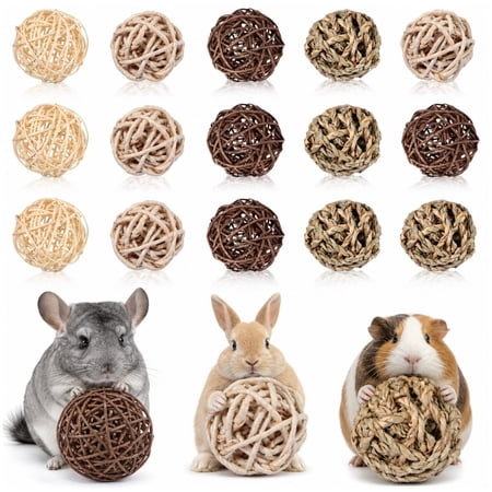 15 Piece Small Animal Chew Balls Classic Style 2.76"