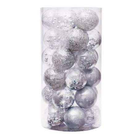 

Clearance Sale Home 30Pcs /set Christmas Decoration Balls 6cm PET Christmas Tree Colored balls Christmas Decorations Christmas tree pendant