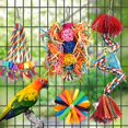 thumbnail image 3 of Percha con forma de cuerda para loros, modelo YIXUND, de Bird Toys, con campana, 3 of 6