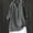 Dark Gray, variant on Ladies Shirts Summer Top for Women Tops Casual Loose Button-Down Blouse for Everyday Wear with Long Sleeves and Solid Color Coffee S