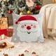 thumbnail image 4 of Decoraciones navideñas, adornos navideños, funda de cojín navideña bordada de algodón de 45x45 cm para decoración invernal de camas, sofás, cojines y coches. Ilumina el ambiente festivo. Funda de cojí, 4 of 6