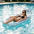 thumbnail image 2 of Pool Lounge Float with Canopy for Adult, Inflatable Pool Floats Lounger Raft Floaties Water Floating Recliner Chair with Cup Holders Foot Rest Swimming Pool Floaty, 2 of 7