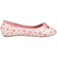 thumbnail image 5 of ABSOLUTE FOOTWEAR Childrens Kids Girls Slip On Glitter Sparkly Polka Dot Ballerina Style Dolly Shoes Pumps - White/Red - US Child 3, 5 of 7