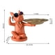 thumbnail image 3 of Decoración de escritorio Bulldog con decoración de escultura de resina de palet para oficina (naranja) Libre de BPA, 3 of 9
