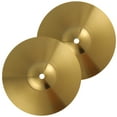 thumbnail image 5 of Parvistic 2pcs Drum Set Cymbals Jazz Drum Cymbal Brass Crash Cymbal Music Instrument Cymbals, 5 of 11