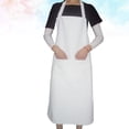 thumbnail image 3 of 2pcs White Cooking Apron Long Style Apron White Sleeveless Apron Waterproof Cooking Apron, 3 of 8