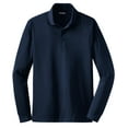 thumbnail image 5 of Sport-Tek ST657 Mens Long Sleeve Micropique Sport-Wick Polo T-Shirt, True Navy - Small, 5 of 6