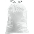 thumbnail image 6 of Plasticplace Custom Fit Trash Bags, Compatible with simplehuman Code X (200 Count) White Drawstring Garbage Liners 21 Gallon/ 80 Liter, 26" x 24.5", 6 of 8