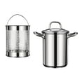 thumbnail image 4 of GUOOL Deep Fryer Pot Stainless Steel Cookware Frying Pan for Frying Soup Blanching, 4 of 9
