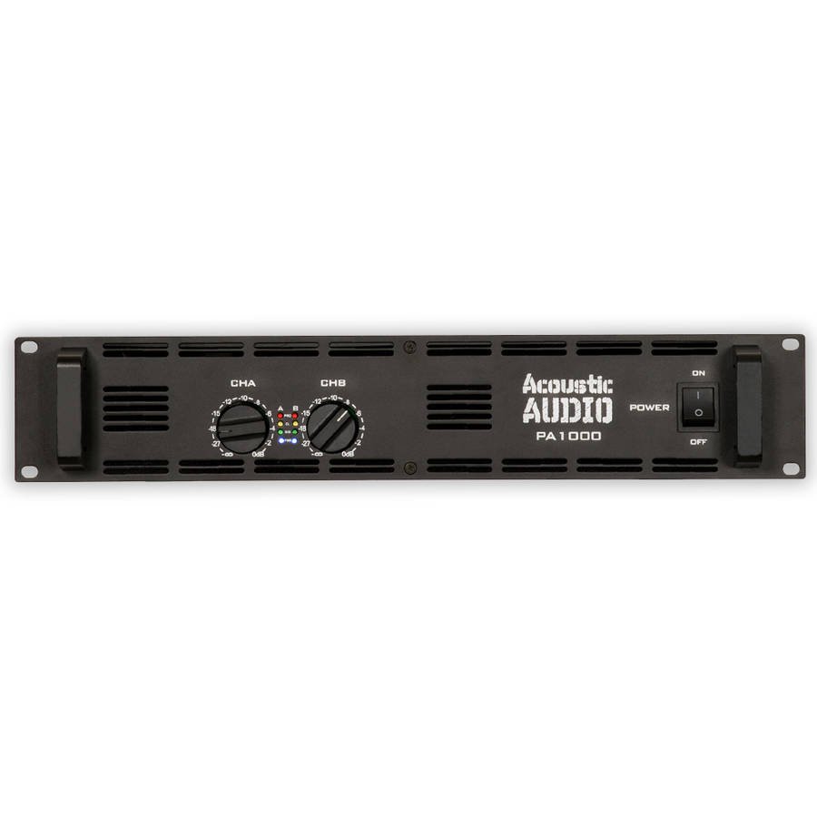 Acoustic Audio PA1000 Amp Two Channel 1000 Watt Pro Audio Power