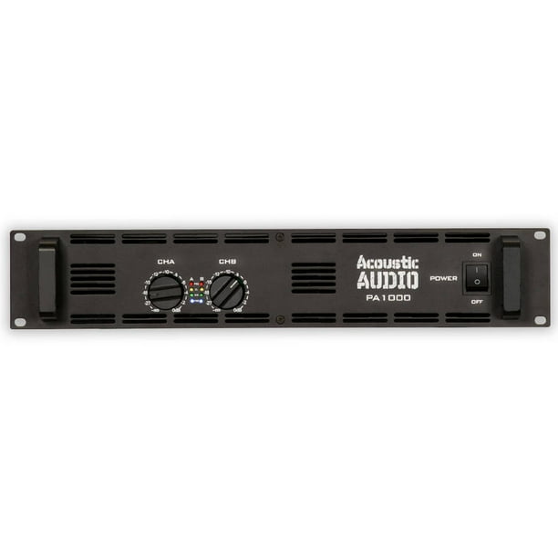 Acoustic Audio PA1000 Amp Two Channel 1000 Watt Pro Audio Power