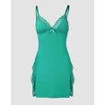 thumbnail image 6 of CHICME Nightgowns For Women Solid Color Lace Trim Side Slit Modal Cami Sleep Dress Womens Pajamas & Loungewear Green-L, 6 of 9