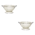 thumbnail image 1 of Bearachild Tazón de servicio multiusos decorativo de drenaje de cesta de frutas para cocina 2piezas Blanco Pequeño, 1 of 1