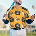 thumbnail image 4 of Fotbe Corgi Baseball Jersey Shirt for Men and Women, Casual Short Sleeves Button Down T-Shirt-3X-Large, 4 of 9
