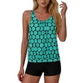 thumbnail image 2 of Womens Tankini Sets Two Piece Swimsuits Loose Tank Top with Shorts Summer Beach Bathing Suit, 2 of 6