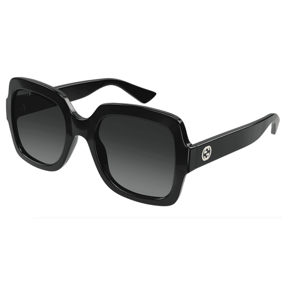 Gucci GG1337S 002 54mm Square Sunglasses Women's Shiny Black
