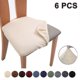 thumbnail image 1 of 6-piece Stretch Jacquard Chair Seat Cover, Chair Seat Cushion Cover, 1 of 4