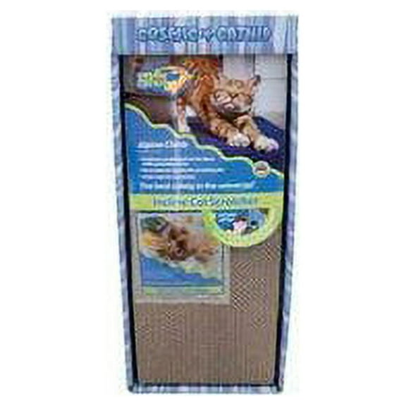 OurPets Cosmic Alpine Climb Incline Cat Scratcher Reversible Cardboard Block