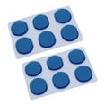 thumbnail image 3 of 24 Unids / Set de Pegatinas de Silenciador de Kit de Batería Pegatina de Gel de Sílice Amortiguadores de Tambor Almohadillas de Gel Silenciador de Tambor Silenciador Azul, 3 of 5