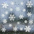 thumbnail image 6 of 4Pcs Static Christmas Snowflake Window Stickers Festive Winter Snow Decor Ideal for Xmas Parties New Year Gatherings Holiday Celebrations Christmas Home Decor(8 x 12 in), 6 of 6