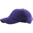thumbnail image 3 of Kids Boys Girls Hats Washed Low Profile Cotton and Denim Plain Baseball Cap Hat Unisex, 3 of 6