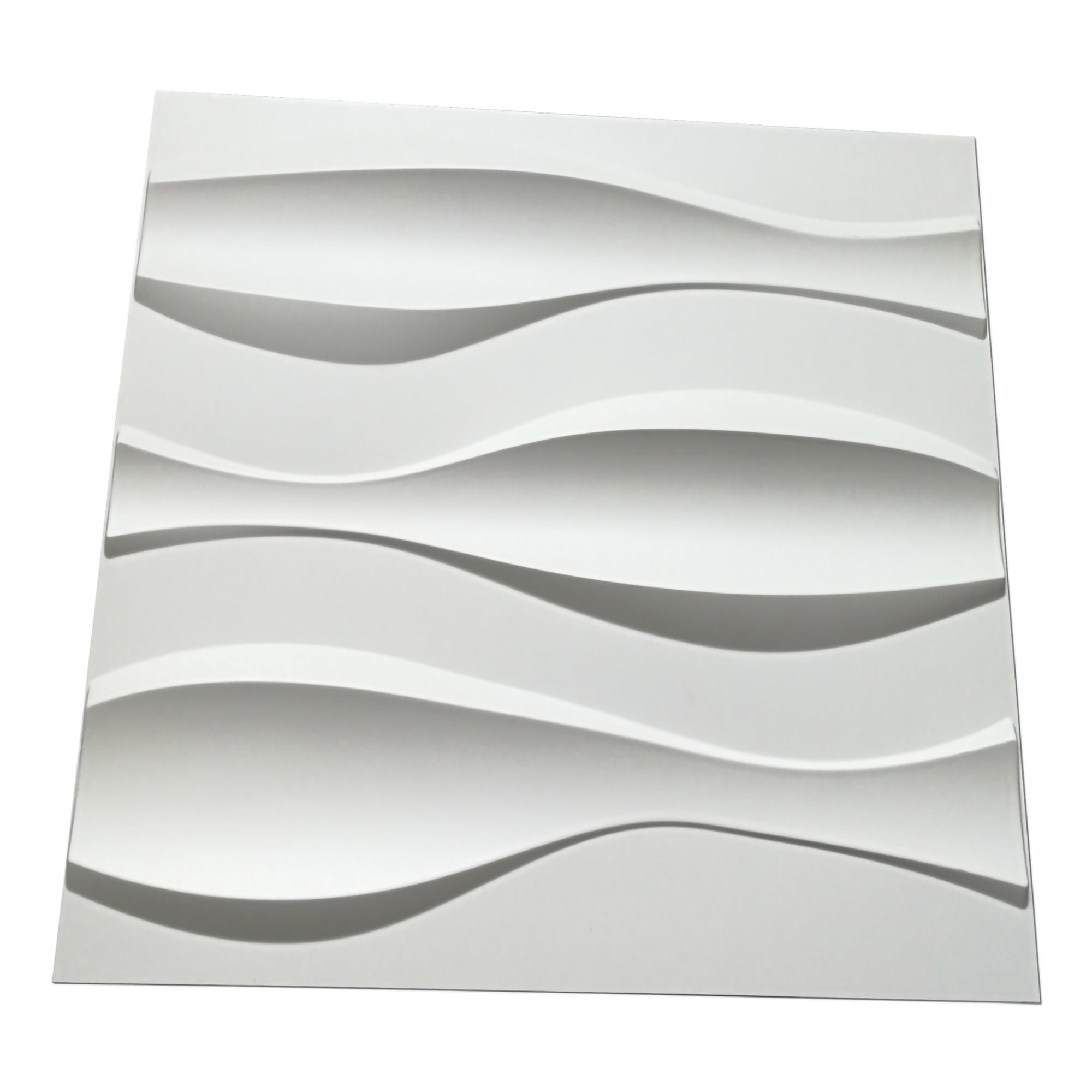 Buy Art3d Wave Design III 19.7 in. x 19.7 in. PVC 3D Wall Panel (12 ...
