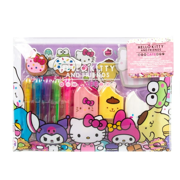 Set de papelería Hello Kitty & Friends Café, 22 piezas, Sanrio