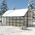 thumbnail image 3 of 8x14ft Greenhouse for Outdoors, Enhanced Aluminum Frame Greenhouse with Roof Vent, Large Walk-in Green House for Garden Backyard, 3 of 8