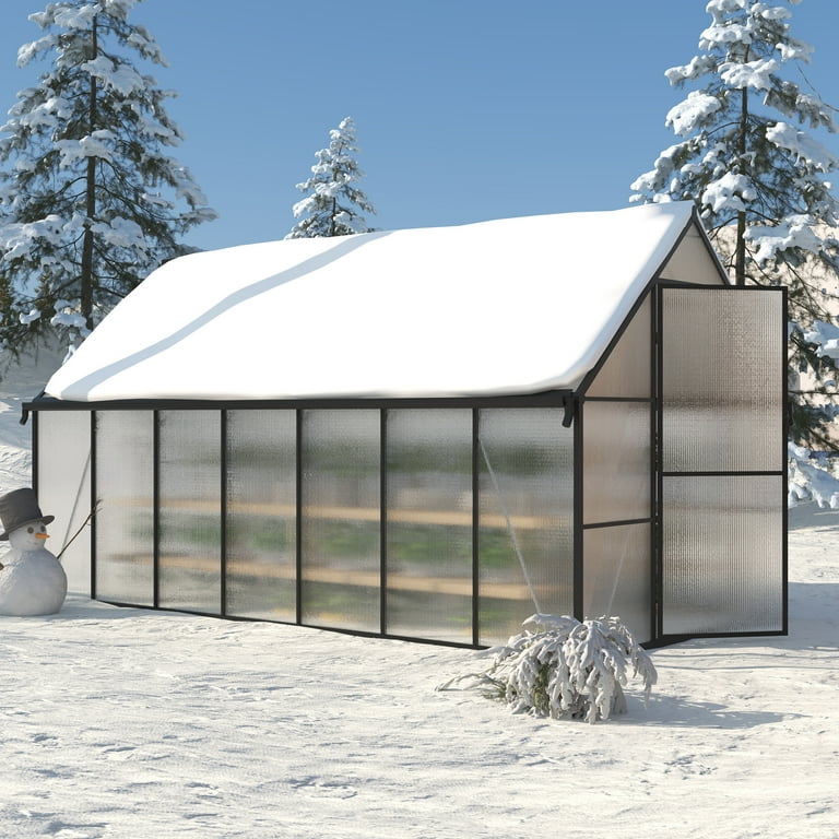 新品★スクリーンハウス 4〜6人用 Alvantor風 約3m アルバントール風 8x14ft Greenhouse for Outdoors, Enhanced Aluminum Frame Greenhouse