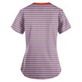 thumbnail image 3 of Tshirt Women Women Fashion Printed Short Sleeve V Neck Pattern Tops Pocket Working T-shirts, 3 of 3