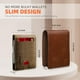 thumbnail image 3 of Billetera RUNBOX, delgada, de piel, para billetes, con bloqueo RFID, para hombre, 3 of 6