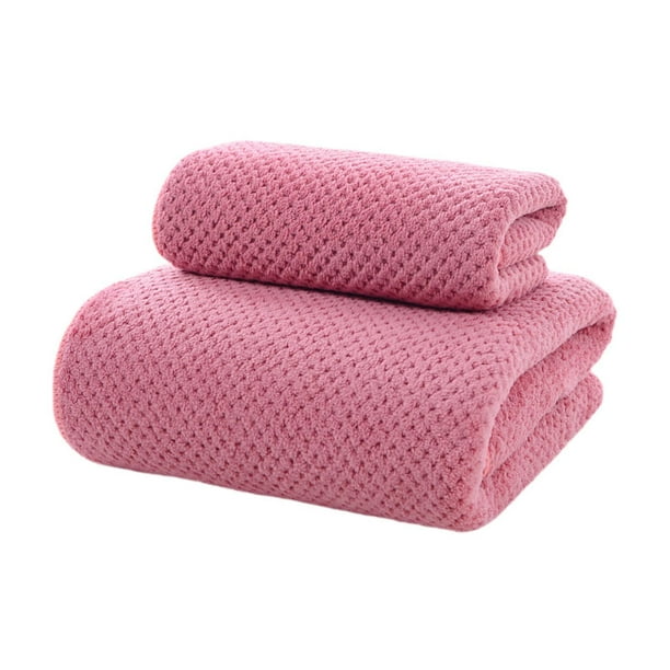 Juego de toallas de baño Strade Fareast Limited Rosa profundo 70 cm x 140 cm y 34 cm x 75 cm