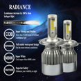 thumbnail image 4 of 1 Pair H4 HB2 1800W 270000LM LED Headlight Bulbs Conversion, 4 of 4