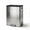Stainless steel color, variant on 10.5 Gal Dual Compartment Stainless Steel Kitchen Trash Can – 20L+20L Recycling Bin with Lid, Soft Close Foot Pedal, 2 Removable Inner Buckets,White
