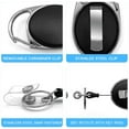 thumbnail image 5 of MINKUROW 2 Pack Badge Holders,Retractable Badge Reel with Carabiner Belt Clip and Key Ring for ID Card Name Holder and Keychain, 5 of 6