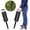 Black, variant on BOKYAN Portable Golf Ball Picker Shag Bag Blue Scooping Device Retriever with Aluminum Alloy Tube Holds Up to 70 Balls Practice Accessory 29.9 Inches