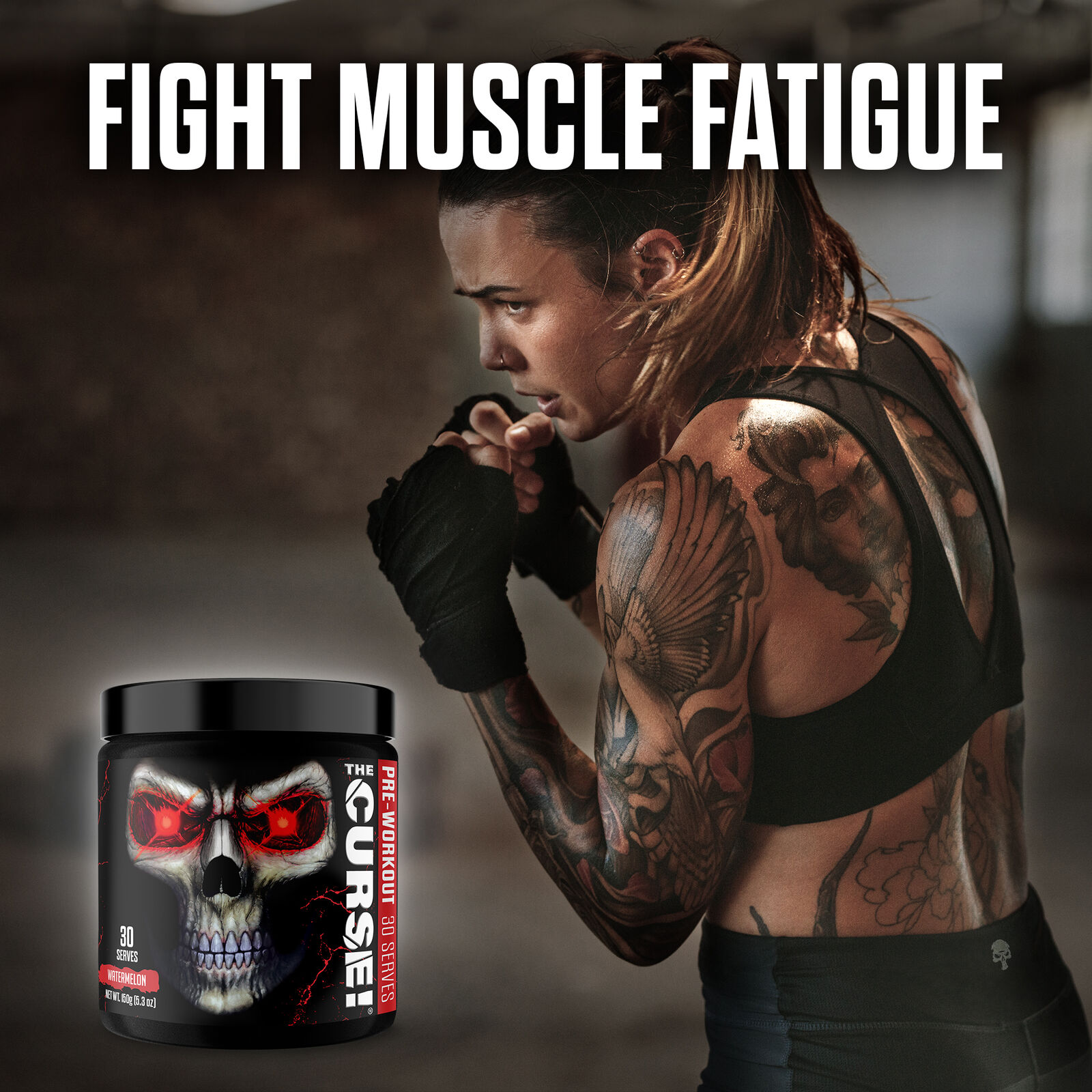 JNX Sports® The Curse Pre Workout Powder Watermelon Pre Workout Mix for Energy and Focus, 30 Serves