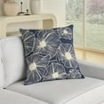 thumbnail image 4 of Nourison Life Styles Embroidered Flowers Navy 20" x 20" Throw Pillow Cover, 4 of 6