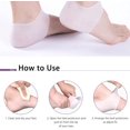thumbnail image 7 of XUANYI-Silicone Heel Protector, Heel Cushion, Heel Pads,Gel Heel Cups(4 Pieces), For Plantar Fasciitis,Blister, Cracked Foot, Bone Spur Relief,Heel Pain, Achilles Tendinitis For Men & Women(White), 7 of 7
