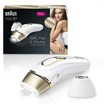 Braun IPL Hair Removal for Women, Silk Expert Pro 5 PL5137 with Venus Swirl Razor, FDA Cleared, Permanent Reduction in Hair Regrowth for Body & Face, Corded, White/Gold