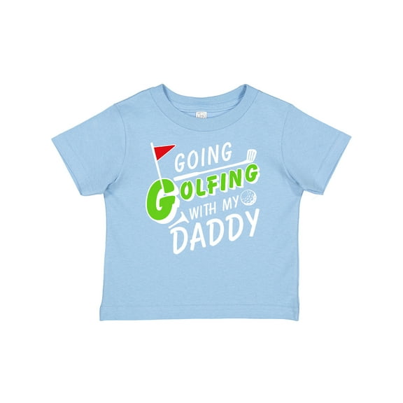 Inktastic Going Golfing with my Daddy- kids golf Boys or Girls Baby T-Shirt