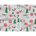 thumbnail image 5 of oneOone Rayon White Fabric Merry Christmas Craft Projects Decor Fabric Printed By The Yard 56 Inch Wide-DYW, 5 of 5