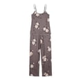 thumbnail image 4 of Fengactive Womens Floral Pajama Set Spaghetti Strap Cami Top and Drawstring Wide Leg Pants Sleepwear, 4 of 5