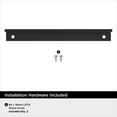 thumbnail image 4 of Amerock Streamline II 6 inch (152mm) Length Matte Black Cabinet Finger Edge Pull, 25 Pack, 4 of 4