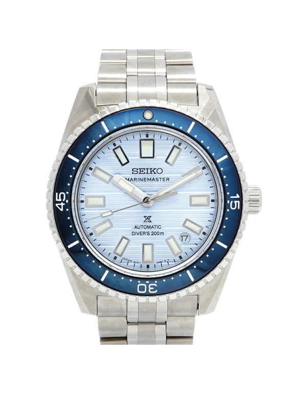Pre-Owned Seiko Prospex Marine Master SBEN007 6L37-00B0 Blue Dial Men's Watch