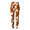thumbnail image 5 of CAUYDY Women's Brushed Christmas Halloween Ankle Length Seasonal Printed Leggings(Gold,XL), 5 of 7