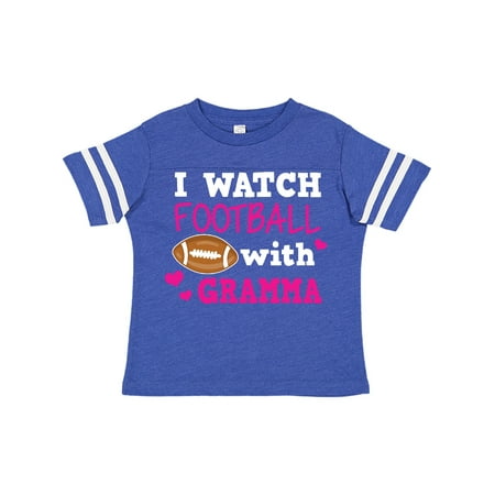 

Inktastic I Watch Football with My Gramma Gift Toddler Toddler Girl T-Shirt
