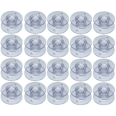 Futura Bobbins - Style SA156 Sewing Machine Clear Bobbins for Brother 50 Pack